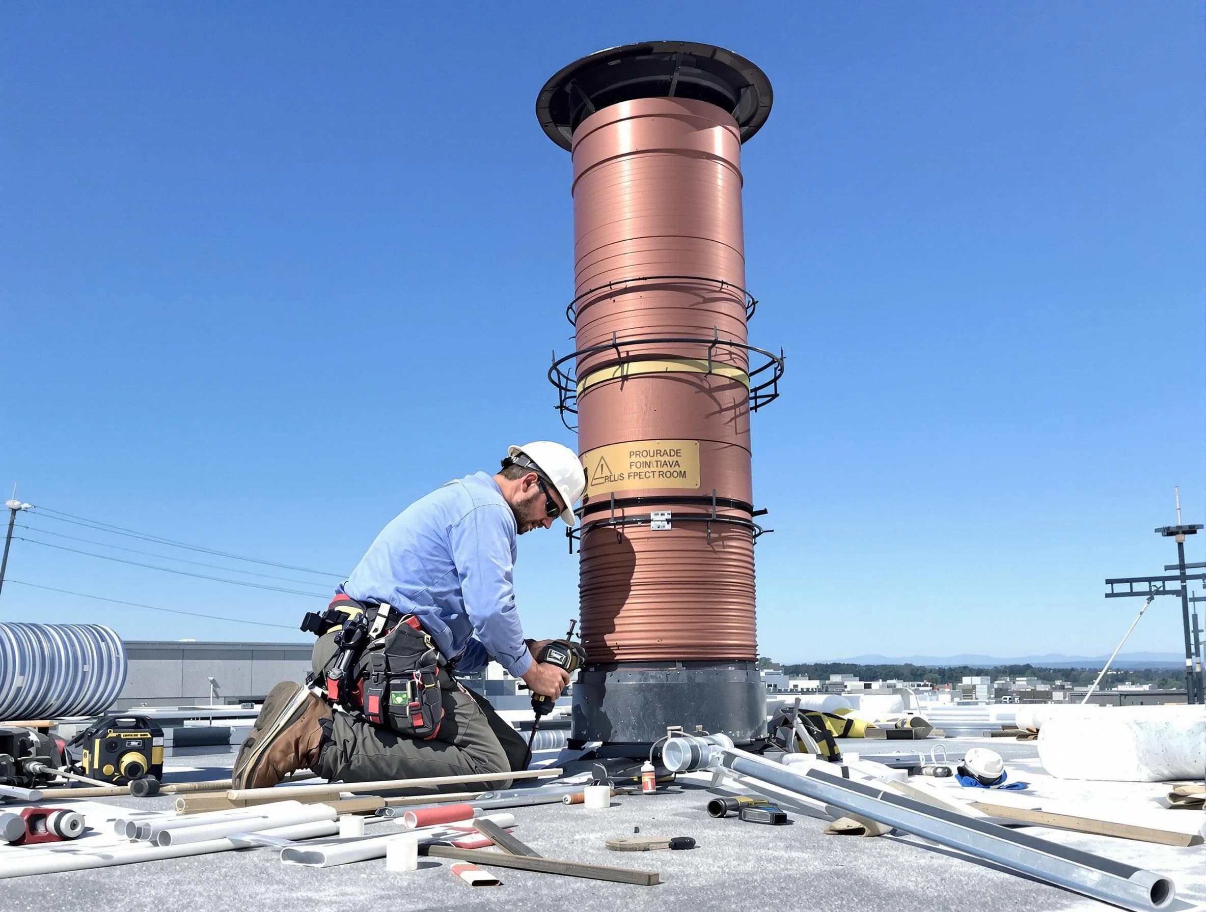 Installed chimney liner by West Valley City Chimney Sweep in West Valley City, UT