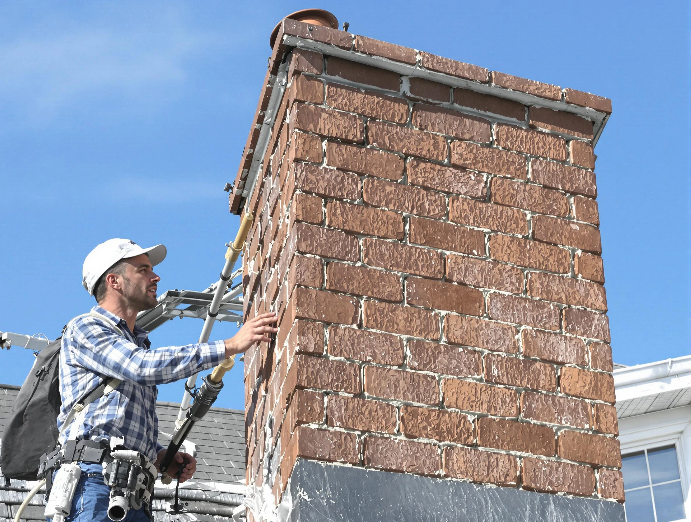 Brickwork for a chimney rebuild by West Valley City Chimney Sweep in West Valley City, UT